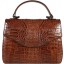 Genuine alligator leather bag 8805-11 Brown