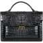 Genuine alligator leather briefcase 8829 Black