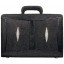 Genuine stingray leather attache case A044-02 Black