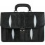Genuine stingray leather briefcase A046-01 Black