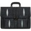 Genuine stingray leather briefcase A046 Black