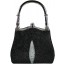 Genuine stingray leather bag A110-01 Black