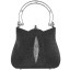 Genuine stingray leather bag A110 Black