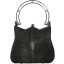 Genuine stingray leather bag A110SA Black