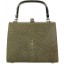 Genuine stingray leather bag A113SA Olive