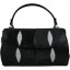 Genuine stingray leather bag A117 Black