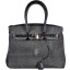 Genuine stingray leather bag A122SA Black