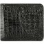 Genuine alligator leather wallet ALW07B Black