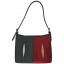 Genuine stingray leather bag AMB008BR Black / Red