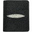 Genuine stingray leather wallet AMW005 Black