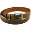 Genuine buffalo leather belt BBELT1-2 Brown