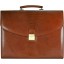 Genuine buffalo leather briefcase BBR075-G Brown