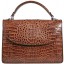 Genuine alligator leather bag BCM199 Brown