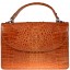 Genuine alligator leather bag BCM199 Tan