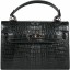 Genuine alligator leather bag BCM203 Black