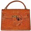 Genuine alligator leather bag BCM203 Tan
