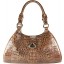 Genuine alligator leather bag BCM521 Brown
