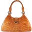Genuine alligator leather bag BCM521 Tan