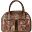 Genuine alligator leather bag BCM555 Brown