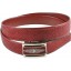 Genuine stingray leather belt 102RPB Burgundy