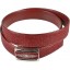 Genuine stingray leather belt 102RRB Burgundy