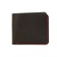 Premium cow leather handmade wallet EL-PM-4-1 Black / Red
