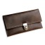 Premium cow leather handmade travel case EL-TK-2-1 Brown