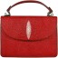 Genuine stingray leather bag BR116 Fire Red