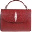 Genuine stingray leather bag BR116 Burgundy