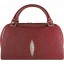 Genuine stingray leather bag BR126 Burgundy