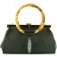 Genuine stingray leather bag BR451 Black