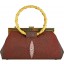 Genuine stingray leather bag BR451 Burgundy