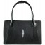Genuine stingray leather bag BR78 Black