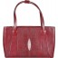 Genuine stingray leather bag BR78 Burgundy