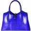 Genuine snake leather bag BSN68 Electric Blue