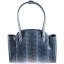 Genuine snake leather bag BSN82 Iris Blue