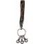 Genuine crocodile leather key chain C32 Maroon
