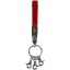 Genuine crocodile leather key chain C32 Red