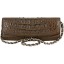 Genuine crocodile leather clutch bag CBM20T Brown