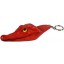 Genuine alligator head keychain CH Red