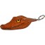 Genuine alligator head keychain CH Tan