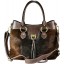 Genuine cow with hair on leather bag CHA005 Brown