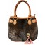 Genuine cow with hair on leather bag CHA006 Brown