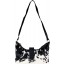 Genuine cow with hair on leather bag CHA344 Black / White