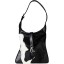 Genuine cow with hair on leather bag CHA619 Black / White