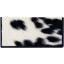 Genuine cow with hair on leather wallet CHAWAL011 Black / White