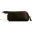 Genuine cow leather with hair on makeup bag CHMAKEUP10 Black / Brown / White