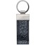 Genuine alligator leather key chain CKR01 Black