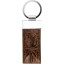 Genuine alligator leather key chain CKR01 Brown