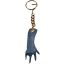 Genuine alligator key chain CL Blue